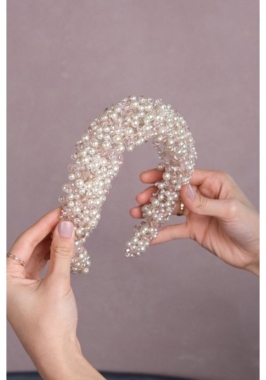 FdayAksesuar En Güzel Gelinlere Özel Leal Bombeli Boncuklu Gelin Saç Aksesuarı FRDY31641