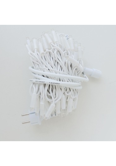 Dış Mekan Led Aydınlatma 10m Ağaç Işığı 100l Beyaz Kablo Rgb