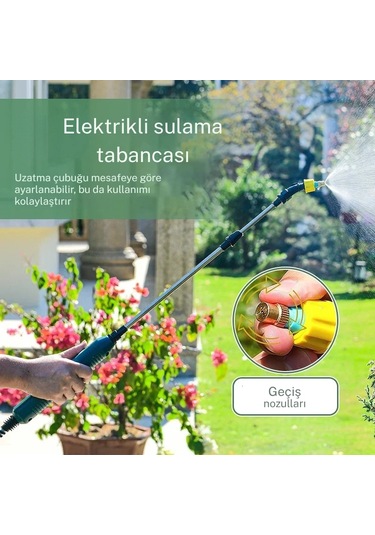 Techtic Yüksek Basınçlı Taşınabilir Elektrikli Bahçe Püskürtücü