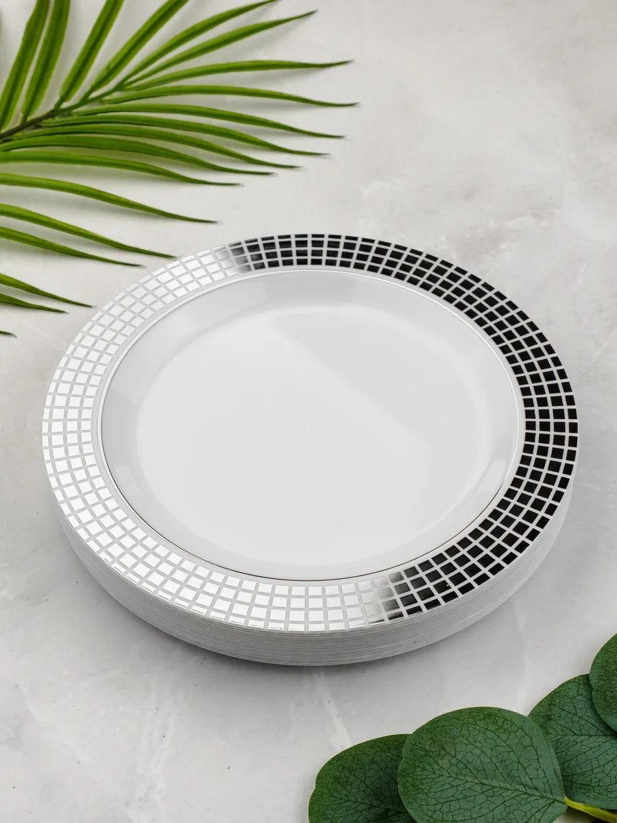 Plastcup 20 Adet Plastik Tek Kullanımlık Tabaklar 189314188 100 adet