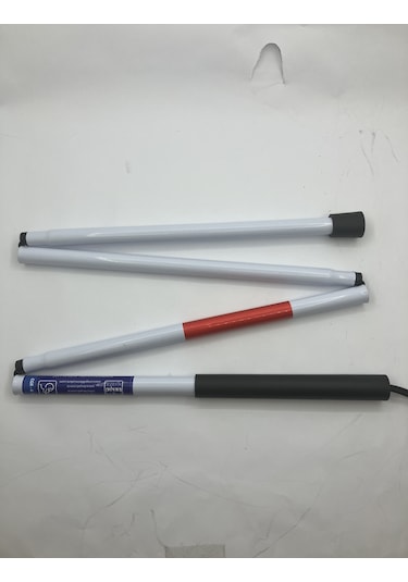 Görme Engelliler İçin 4 Katlamalı Beyaz Baston 125 Cm