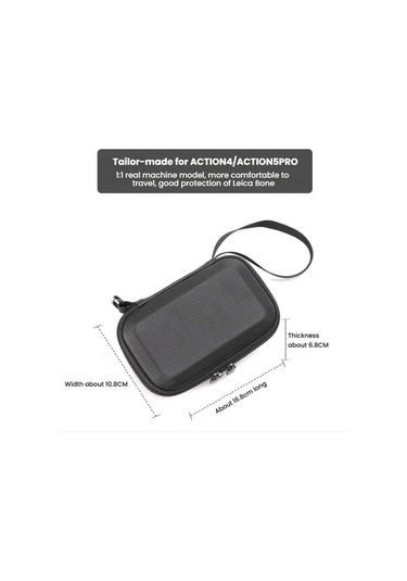 Bkano Djı Osmo Action 3/4/5 Pro Saklama Çantası Spor Kamera Çantası Siyah