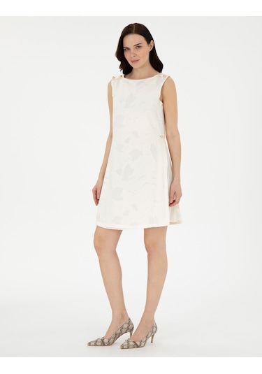 Pierre Cardin Kadın Ekru Elbise Dokuma 50306493-vr019