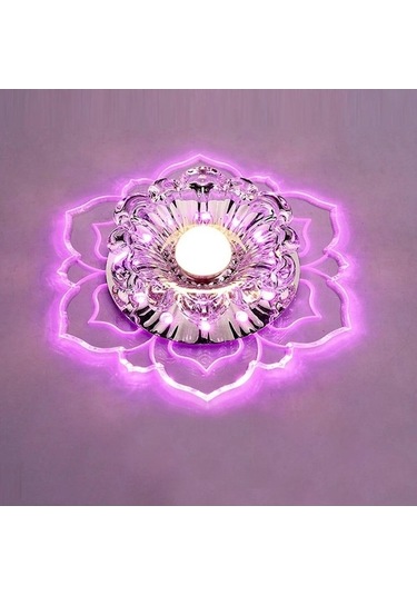 Pembe Oturma Odası Lamba Yatak Odası Mutfak Koridor Işık Armatür İçin 5w Modern Led Kristal Tavan Işık Açık Diğer Diğer