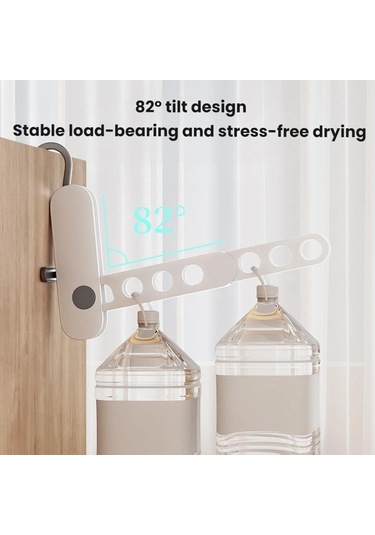 Sones Yedi Delikli Çok Fonksiyonlu Seyahat Katlanabilir Çamaşır Kurutma Askısı Mavi Mavi