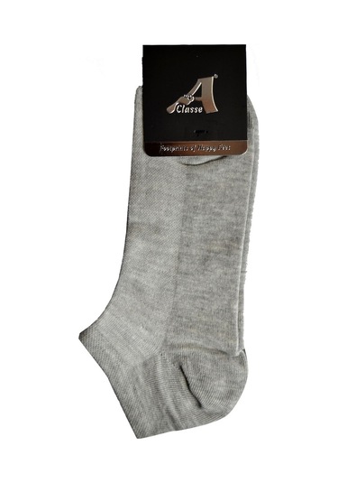 A Classe Erkek Gri Patik Çorap Gri Melanj