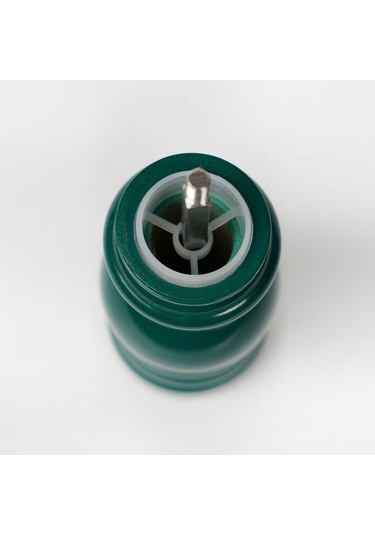 Koyu Yeşil Ahşap Tuz Ve Karabiber El Değirmeni Öğütücü Grinder 18 Cm Koyu Yeşil