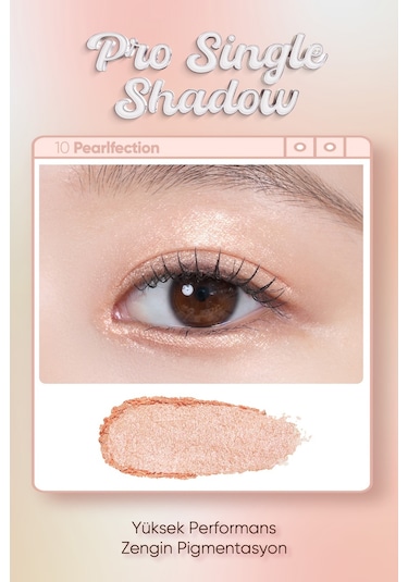 İnci Işıltılı Kremsi Dokuya Sahip Tekli Far Clio Pro Single Shadow 23fw G10 Pearfection