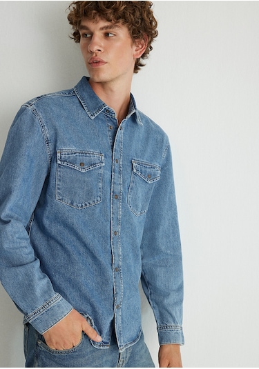 Mavi - Ted Indigo Mavisi Denim Jean Gömlek 0210909-87933 Koyu Mavi Mavi - Ted Indigo Mavisi Denim Jean Gömlek 0210909-87933 Koyu Mavi