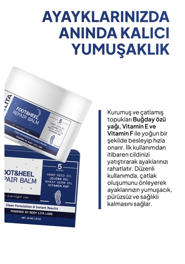Bodylita Foot&heel Ayak Çatlağı Kremi