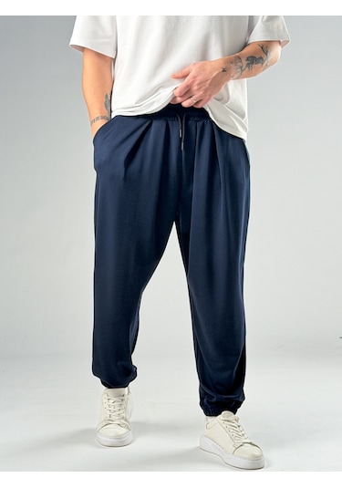 Cocopelli Pileli Lacivert Erkek Jogger Pantolon Coc2857