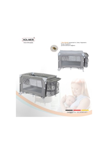 Holmer Coolstyle Anne Yanı/park Yatak Multi Pro Oyun Parkı/anne Yanı/beşik