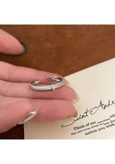 Kadınlar İçin Özel Olarak Tasarlanmış Benzersiz Düz Bantlı Yüzük No.33 Çok Renkli