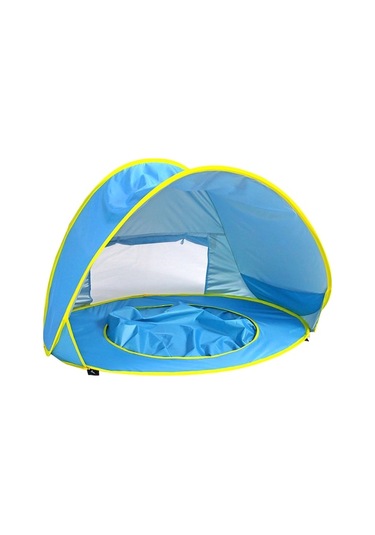 Bebekler İçin Taşınabilir Uv Koruyucu Havuz Çadırı - Otomatik Açılır Portatif Güneşlik Çok Renkli Çok Renkli