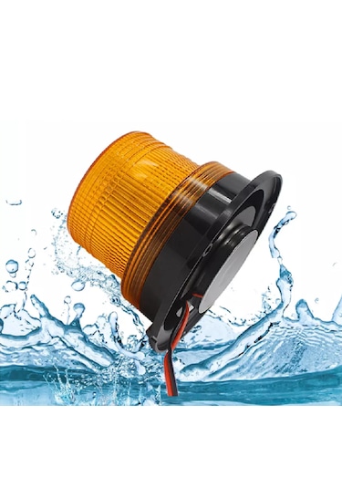 5 Adet Çakarlı Tepe Lambası 3 Modlu Çakmak Fişli Mıknatıslı 8-110v