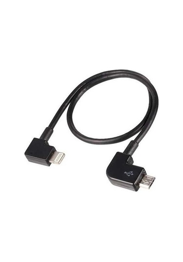 Flybuy Djı Mavic Pro Spark İçin Micro Usb'dan Lightning Dönüştürücü Esnek Kablo 27cm Dayanıklı