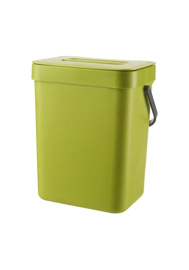 Suntek Modern Atık Çöp Kutusu Duvara Monte Ofis Yeşil-3l-orta Yeşil