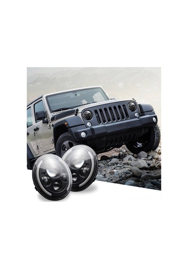 Suofeng 7 İnç 150w Led Far: 4 Işık Modu Yüksek/düşük, Sinyal, Gündüz , 6500k, Ip67, Jeep/hummer Uyumlu, H4/h13 Bağlantı