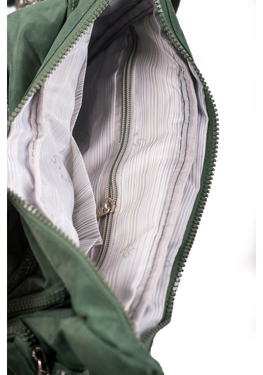 Krinkıl / Klinkır Su Geçirmez Kumaş Çok Gözlü Çapraz Kol Ve Omuz Postacı Çantası 116g Yeşil