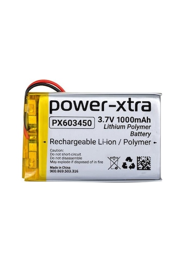 Power-xtra Px603450 - 3.7v 1000mah Li-polymer Pil - Devreli