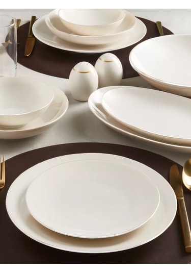 Gural Porselen 20 Cm Kemik Porseleni Tatlı Tabağı 253225892 Beyaz