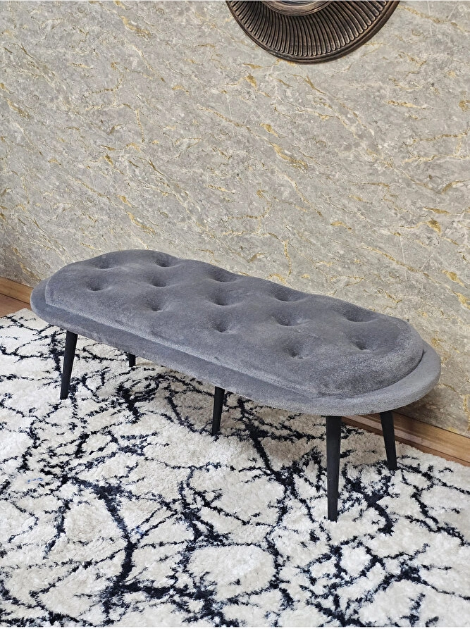 Ufo Oturak Bench - Siyah Boyalı Sivriltme Ayak - Oturak - Bench - Çok Renkli