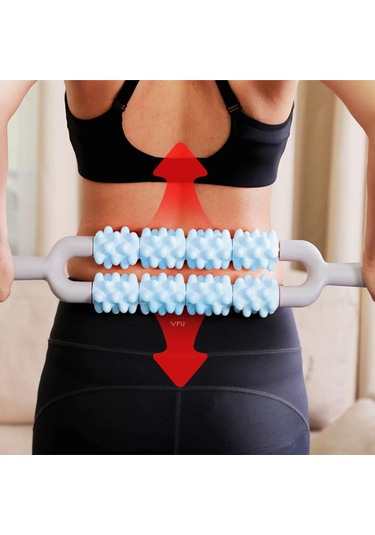 Homyl Egzersiz, Egzersiz Ve Koşu Için Masaj Silindiri Çubuk Mavi