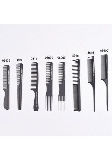 Yifomall Profesyonel Saç Tarakı - Anti Statik Karbon Fiber, Ergonomik Tutuşlu, Dayanıklı Kuaför Tarağı