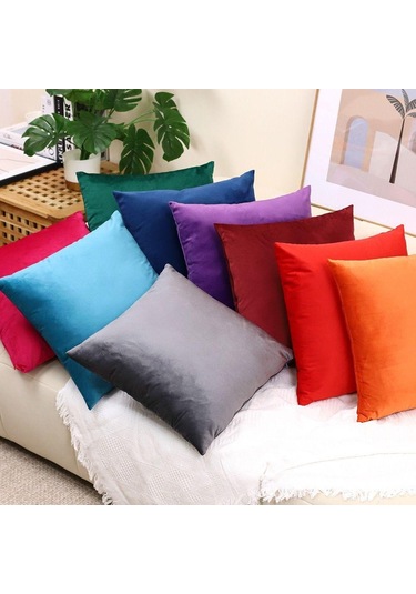 Kare Dekoratif Yastık Kılıfı Kadife Atma Yastık Kılıfları Kanepe Yatak Odası Araba Oturma Odası İçin Mavi Kare Dekoratif Yastık Kılıfı Kadife Atma Yastık Kılıfları Kanepe Yatak Odası Araba Oturma Odası İçin Mavi