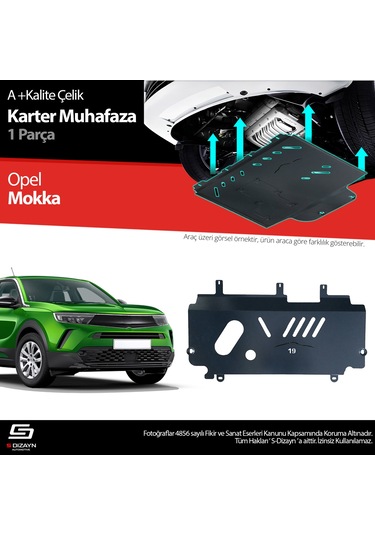 S-dizayn Opel Mokka 2 Çelik Karter Muhafaza Koruma 2020 Üzeri A+ Kalite