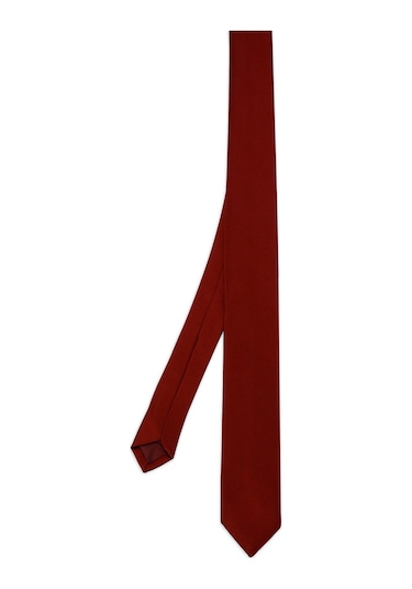 Bordo Düz Klasik Micro Kravat 261810Etc003 018 Bordo