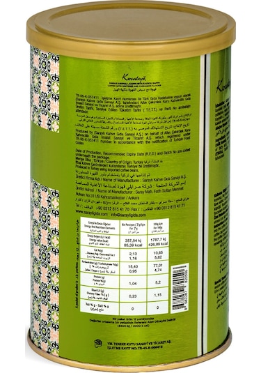 Kocatepe Kakuleli Dibek Kahvesi Teneke 250 G