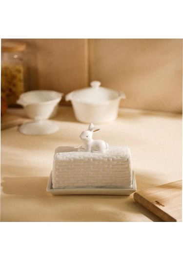 Sl Home Tereyağı İçin Kapaklı Sosluk 20,5 11 15,5 Cm 286306593 Beyaz