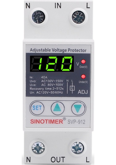 Singree Ac110v 40a Akıllı Otomatik Yeniden Ayaklanabilir Aşırı Ve Düşük Gerilim Koruyucu Anahtar Diğer