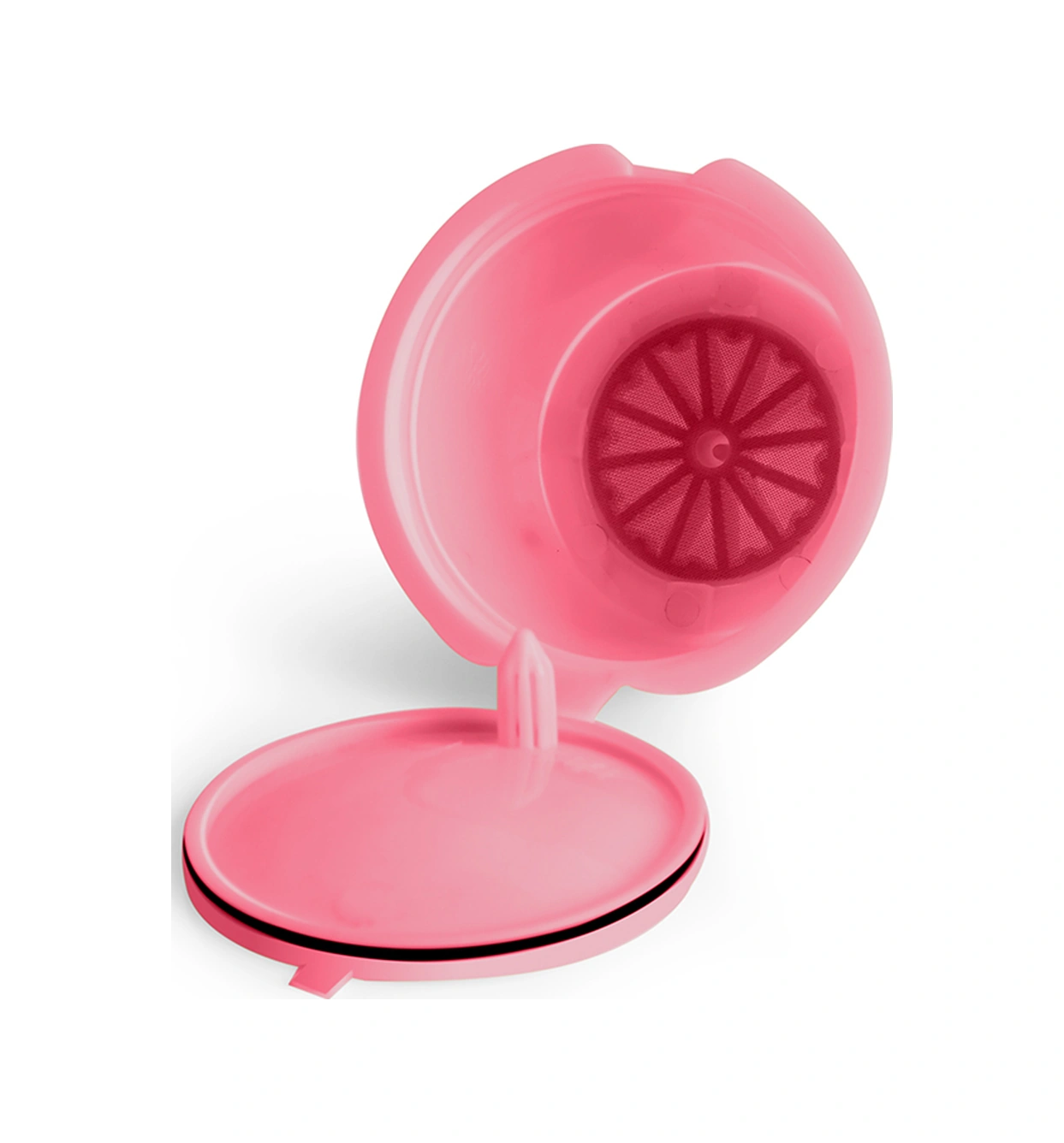 Yunboo Dolce Gusto Kahve Makinesi İçin Yeniden Kullanılabilir Filtre Seti 3 Adet - Pembe-sarı Kupa + Kaşık + Fırça Diğer