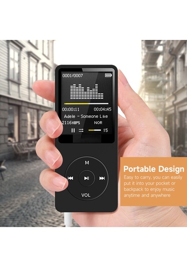 Kangvka 1.8 İnç Tft Ekranlı Taşınabilir Mp3 Çalar - Mikrofonlu Kayıt, Radyo Ve Video Desteği, Hafif Tasarım, Beyaz