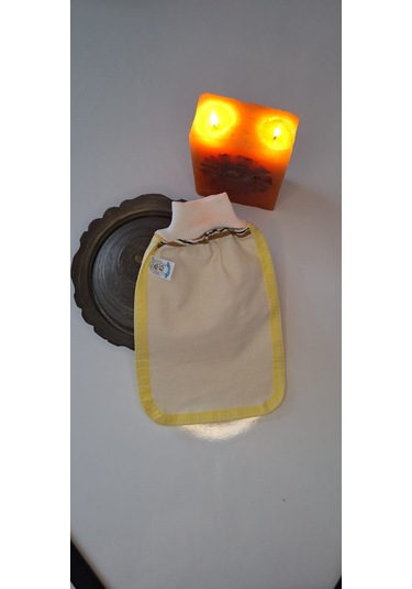 Eker-konfor Sarı Biyeli Hızlıgiy Kese-lastikli Kese-banyo Kesesi