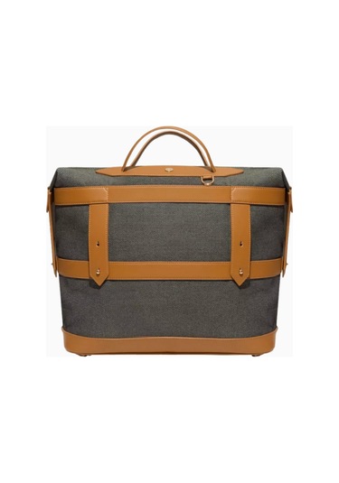 Weekender Bag Ecocraft Canvas Sandstone Black Hafta Sonu Çantası
