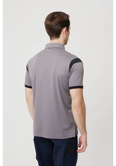 Armadillo Allium Polo Yaka Tişört K.gri-siyah
