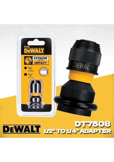 Dewalt 1/4" Hex İle 1/2" Kare Darbeli Anahtar Adaptörü