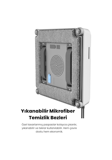 Mieco WA9 Pro Çift Yönlü Su Püskürtmeli Cam Temizleme Robotu (Kumandalı)