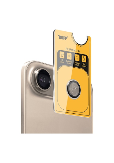 Buff Apple Uyumlu iPhone 17 Air Metal Kamera Lens Koruyucu Gold Altın