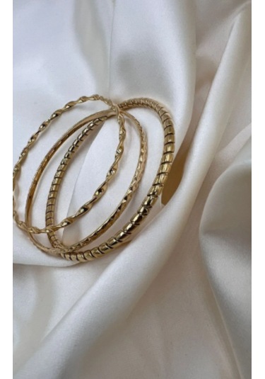 Bb Çelik 62mm Desenli Ajda Bileklik Altın - Gold