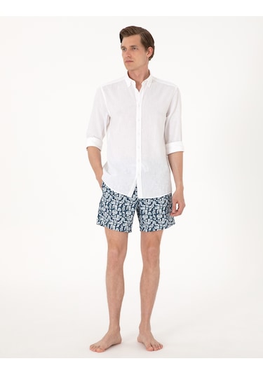 Pierre Cardin Erkek Lacivert Deniz Şortu 50307957-vr033 Lacivert