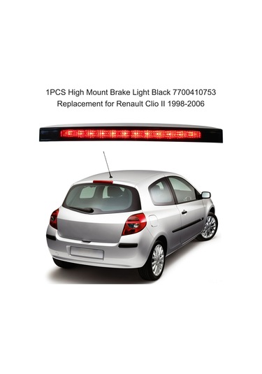 Mufunye Renault Clio Iı 1998-2006 Arka Üst Fren Lambası, Plastik, Siyah, Oem 7700410753, Gz.m018k