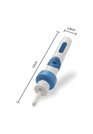 Yetişkinler Ve Çocuklar İçin Elektrikli Kulak Temizleme Çubuğu, Emişli Otomatik Kulak Kiri Temizleyici, Pil Dahil