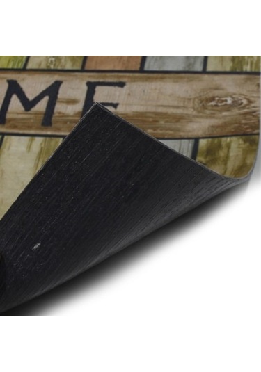 Baykuş Desenli Home Yazılı Kauçuk İç ve Dış Kapı Önü Paspası 45x70