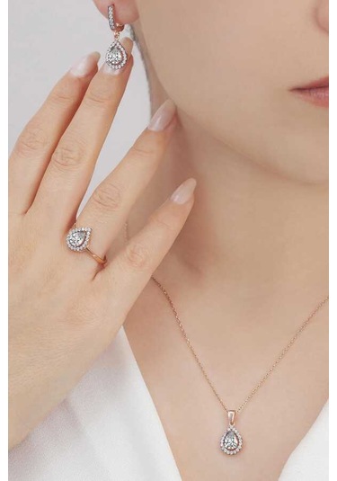 Agakulche Damla Model Set S4eb 925 Gümüş