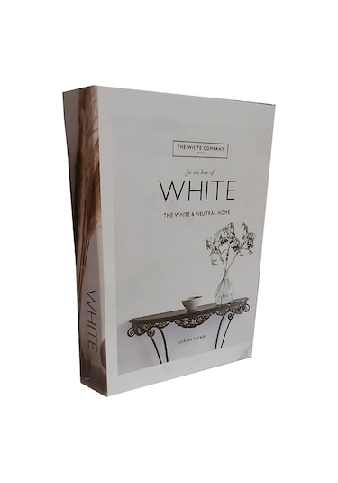 068 Whıte Dekoratif Kitap Kutusu