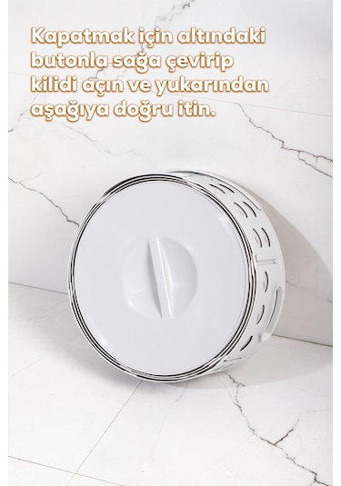 Porsima 25100-1 Teleskopik Katlanır Sepet Katlanabilir Çamaşır Sepeti Orta Boy Katlanır Çamaşır Sepeti Gri 15lt Gri